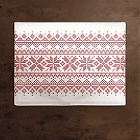 Knit Snowflakes 18x14 Cotton Twill Placemat