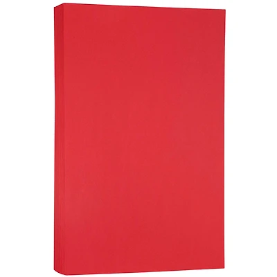 JAM Paper Red 8.5" x 14" 24lb. Recycled Paper Pack, 500 Sheets