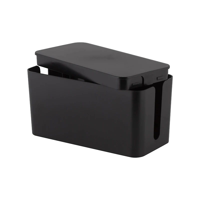 Simplify Black Cable Organizer Boxes, 2ct.
