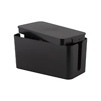 Simplify Black Cable Organizer Boxes, 2ct.