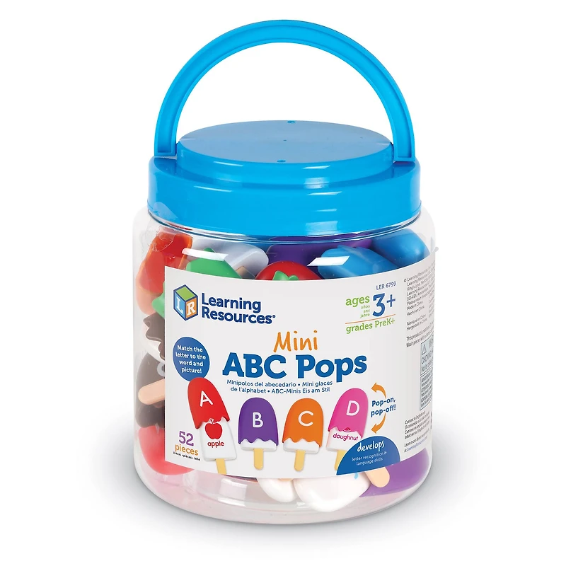 Learning Resources Mini ABC Pops 52 Piece Learning Kit