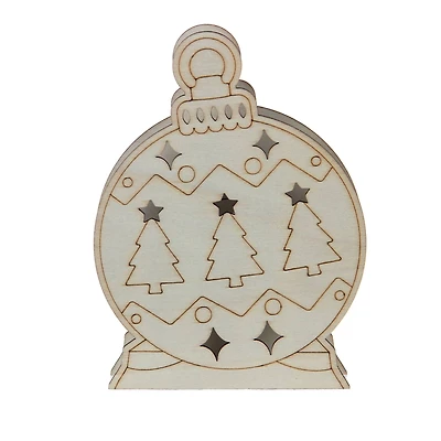 6.5" Ornament DIY LED Wood Décor by Make Market®