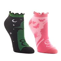 Wicked™ 2 Pair Adult Ruffled Ankle Sock Set
