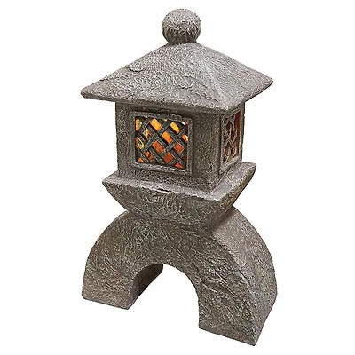 Design Toscano 16.5" Japanese Pagoda Illuminated Lantern Statue