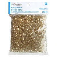 9mm Glitter Pony Beads by Creatology