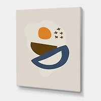 Designart - Abstract Sun Moon Geometric Print I