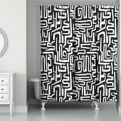 Woogly Shapes Shower Curtain