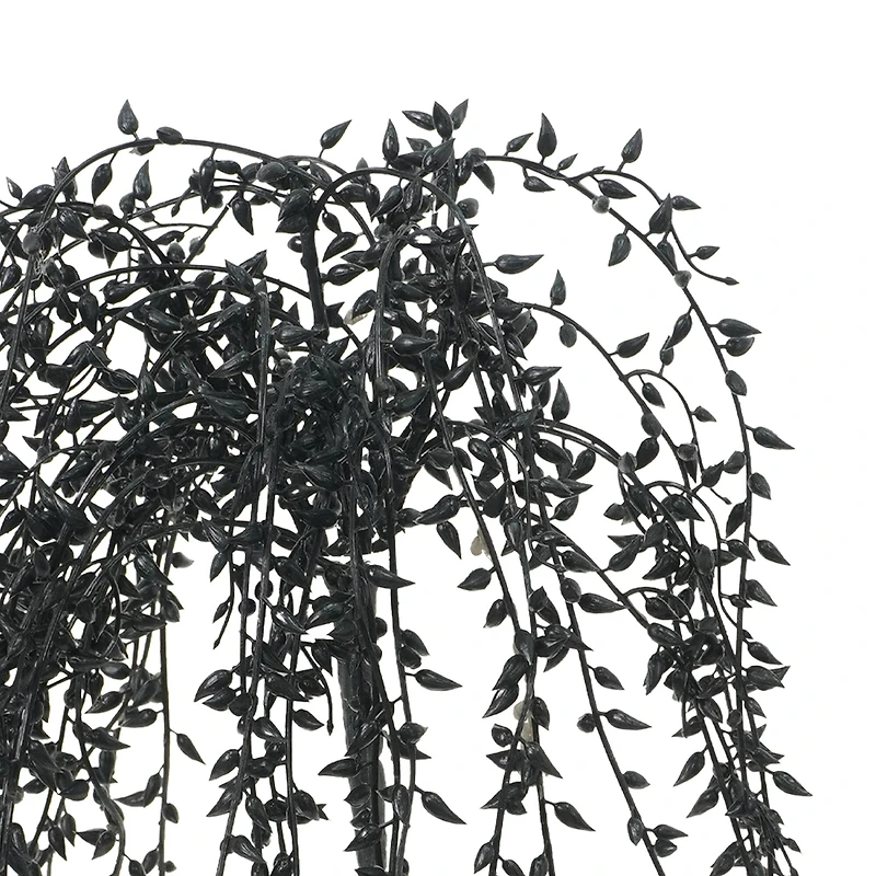 15" Black Hanging Leaves Pick by Ashland®
