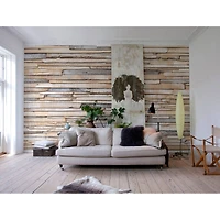 Komar Whitewashed Wood Wall Mural