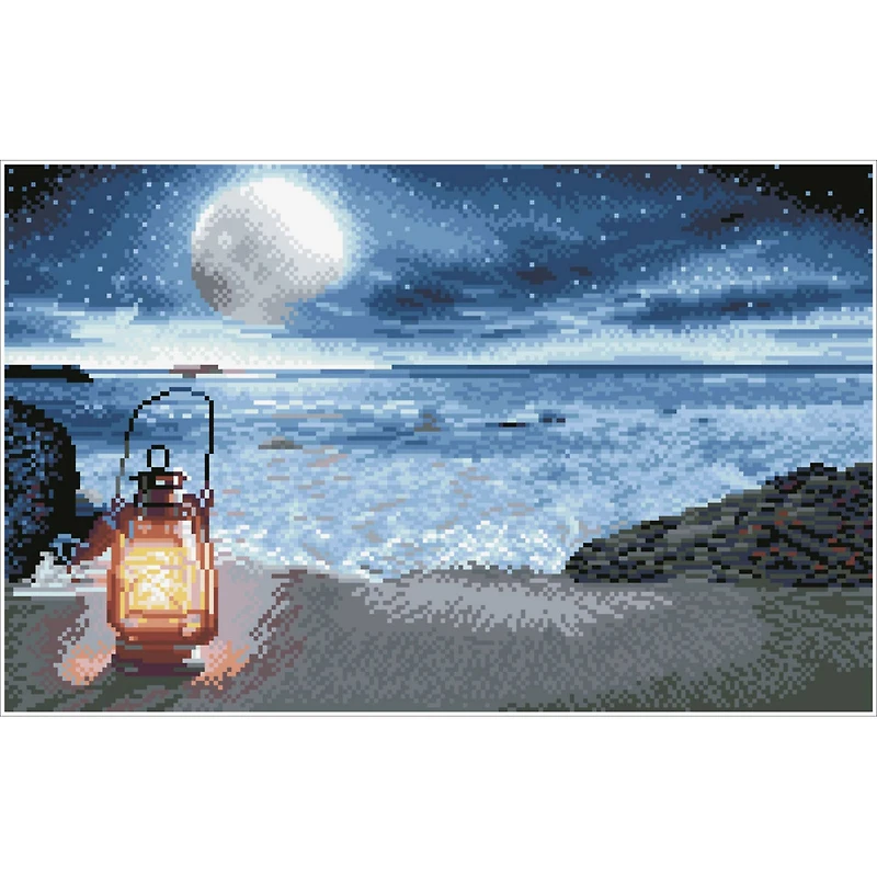 Diamond Dotz® Intermediate Seaside Vigil Diamond Painting Kit