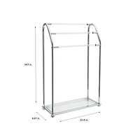 Organize It All Freestanding Acrylic Towel Rack