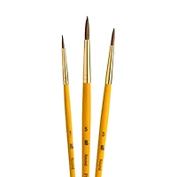 Princeton™ RealValue™ Synthetic Hair Round 3 Piece Brush Set