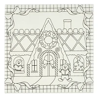 Gingerbread House Glitter Canvas Kit by Creatology™