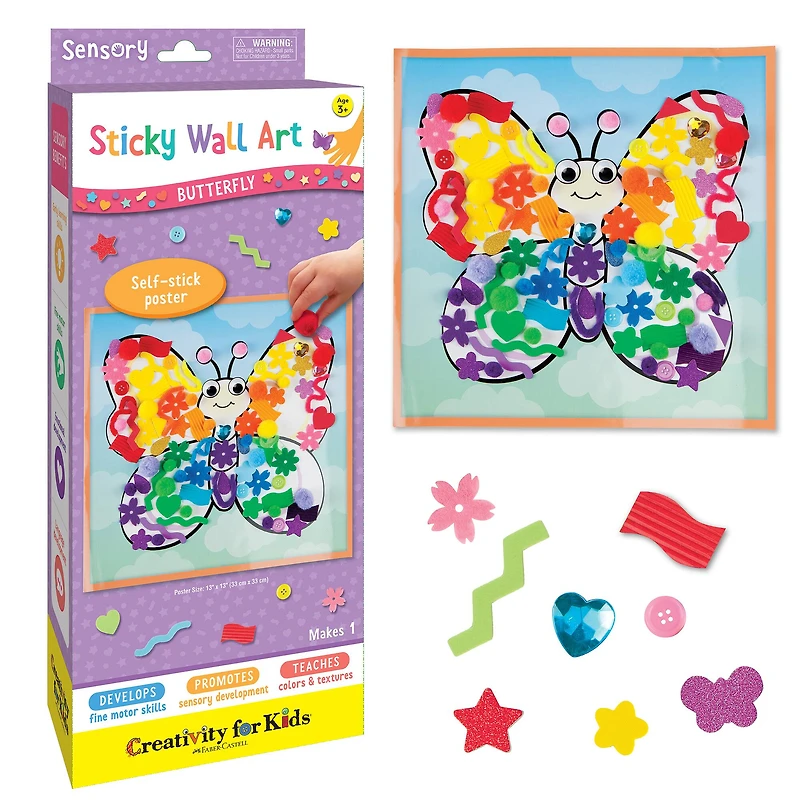 Creativity for Kids® Butterfly Sticky Wall Art