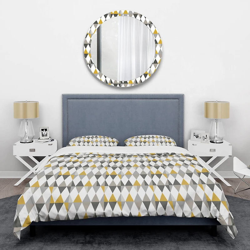 Designart 'Diamond Retro VIII' Mid-Century Duvet Cover Set