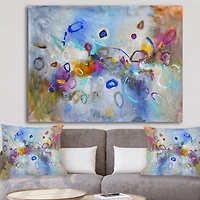 Designart - Energetic Dance Of Yellow And Blue