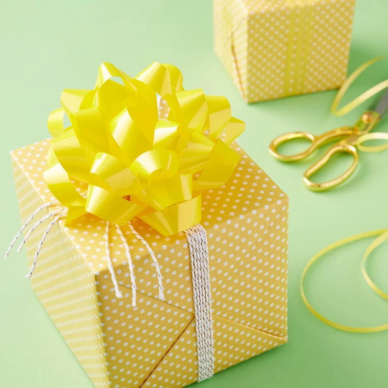 5.7" Yellow Gift Bow by Celebrate It™