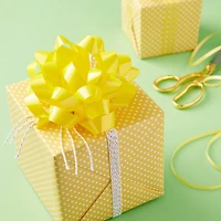 5.7" Yellow Gift Bow by Celebrate It™