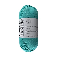 Classic Cotton Big Ball™ Solid Yarn by Loops & Threads