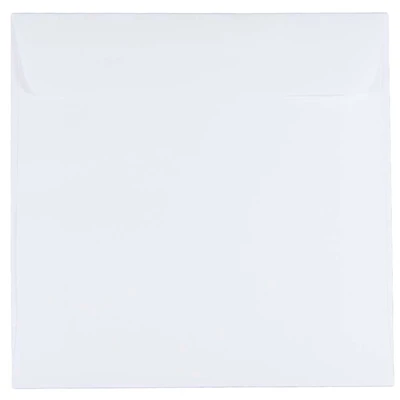 JAM Paper 6.5" x 6.5" White Square Invitation Envelopes