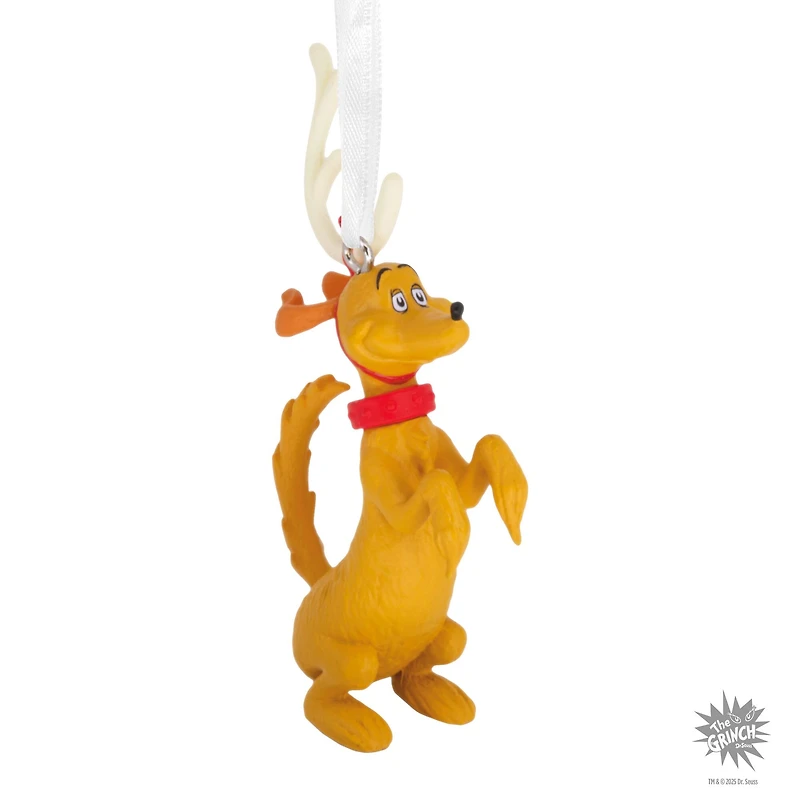 Hallmark Dr. Seuss's How the Grinch Stole Christmas!™ 3.25" Max in Antlers Ornament