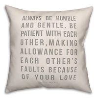 Always Be 18" x 18" Throw Pillow