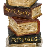 32'' Halloween Owl on Stacked Books Décor