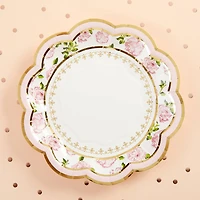 Kate Aspen® 7" Pink Tea Time Whimsy Paper Plates, 32ct.