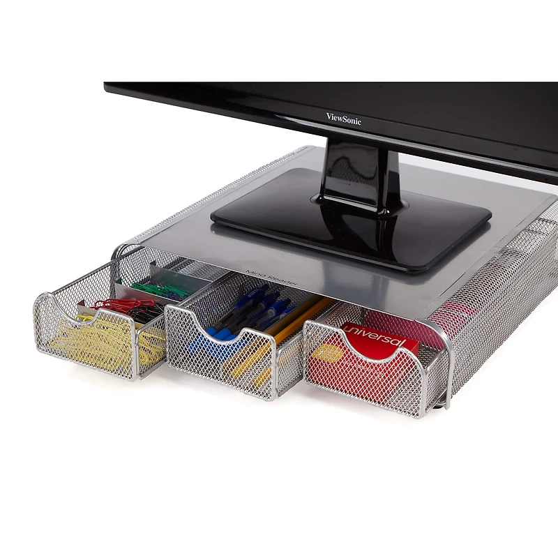 Mind Reader Mesh Storage Monitor Stand