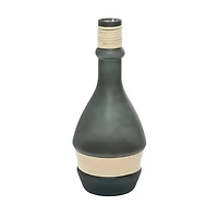 The Novogratz 16" Green Contemporary Glass Vase