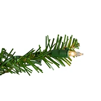 4' Pre-Lit Northern Pine Full Artificial Christmas Tree - Clear Lights