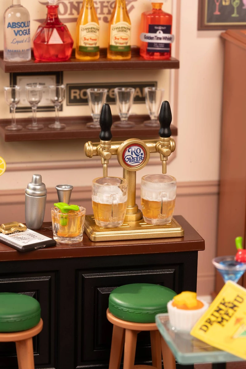 Rolife® Super Creator Leisurely Cheers Bar DIY Miniature Kit