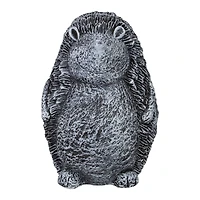 15" Gray Standing Hedgehog Outdoor Garden Statue
