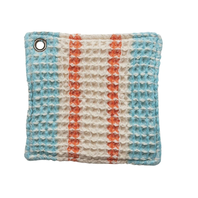 Hello Honey® Stripes Cotton Waffle Weave Pot Holders with Grommets Set