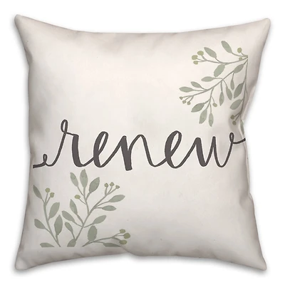 Renew Floral 18" x 18" Throw Pillow