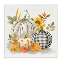 Stupell Industries Patterned Pumpkins Autumn Harvest Canvas Wall Art