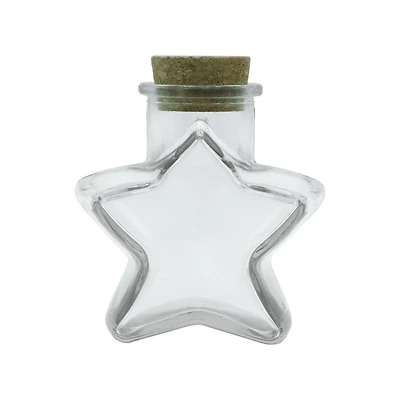5oz. Clear Glass Star Bottle with Cork by Ashland®