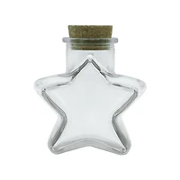 5oz. Clear Glass Star Bottle with Cork by Ashland®