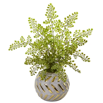 17" Maidenhair in Decorative Vase