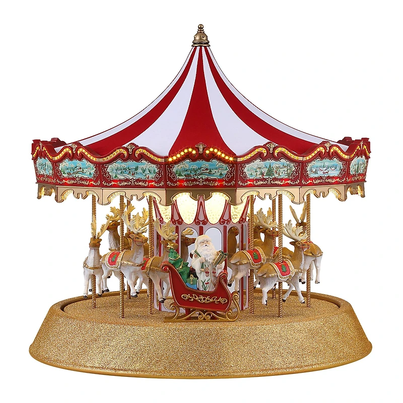 Mr. Christmas 17" Animated Sparkle Carousel