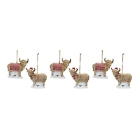 Highland Cow Ornament Set