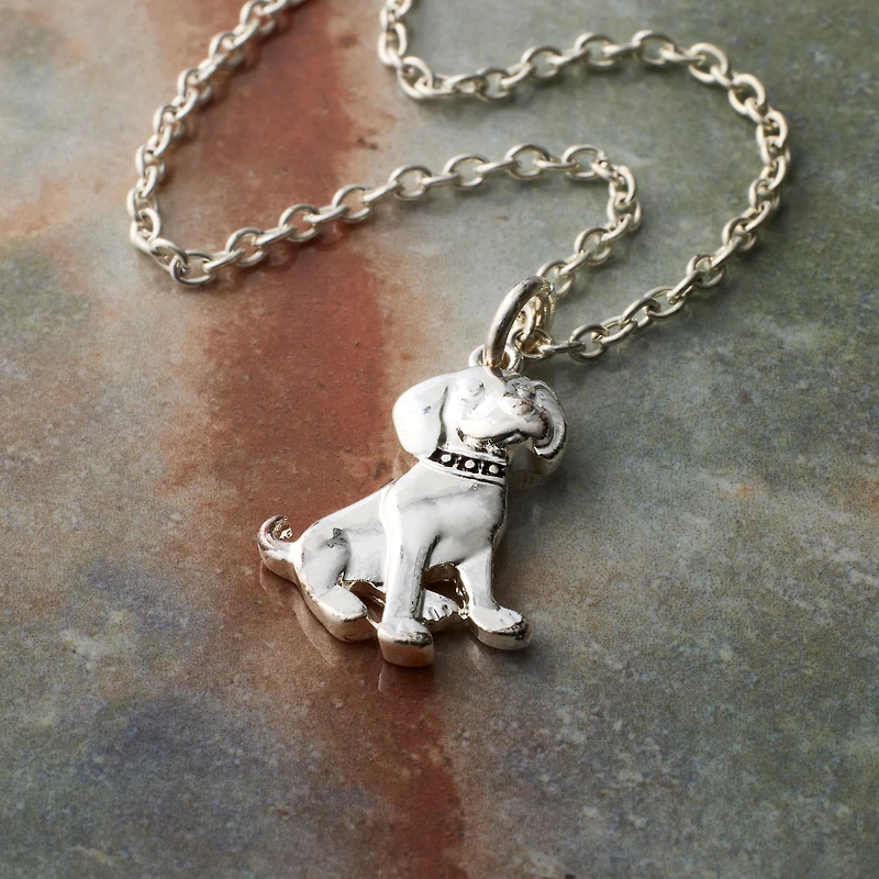 Silver Plated Dog Charm by Bead Landing™