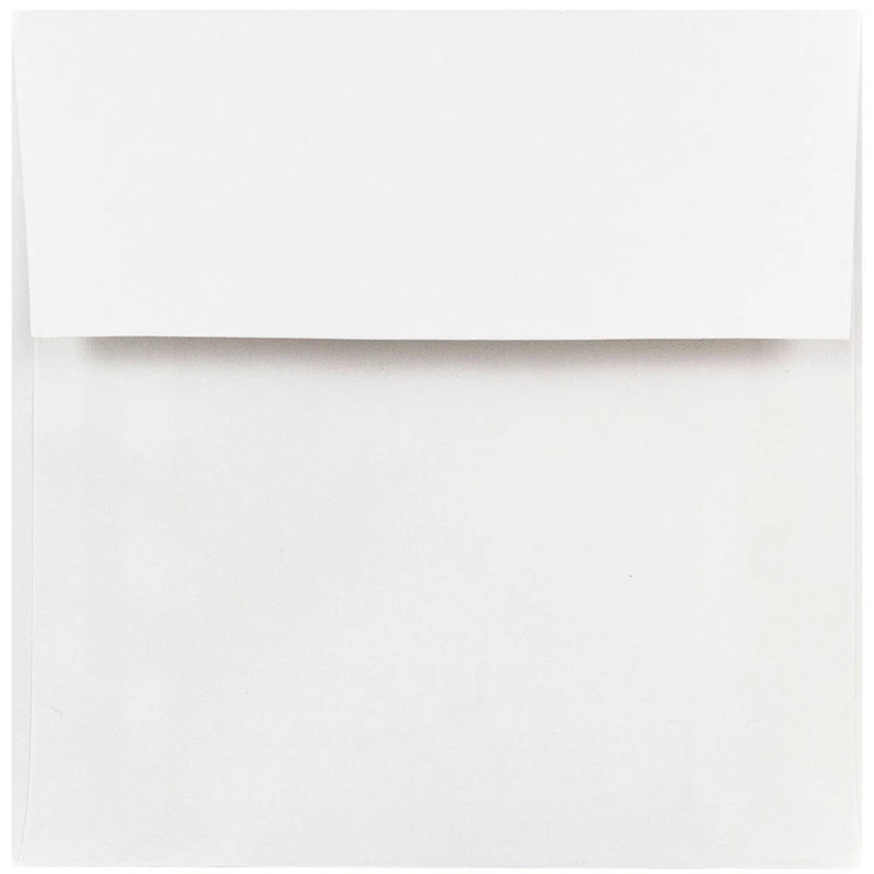 JAM Paper White Square Invitation Envelopes