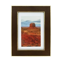 Gallery™ Walnut & Gold Trim Frame with Mat by Studio Décor®