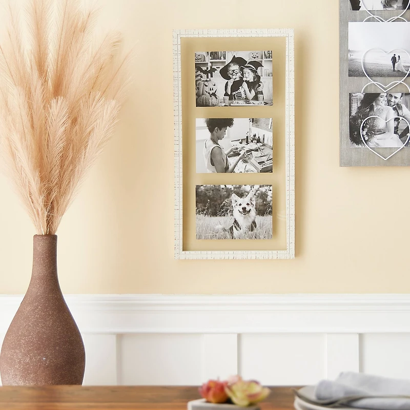 6 Pack: White Wooden 10" x 20" Float Frame, Alexandria by Studio Décor®