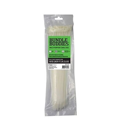 Bundle Buddies™ 14" Natural Multi-Purpose Cable Ties, 100ct.