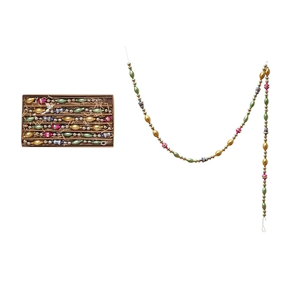 Hello Honey® 6ft. Multicolor Glass Bead Garland in Box