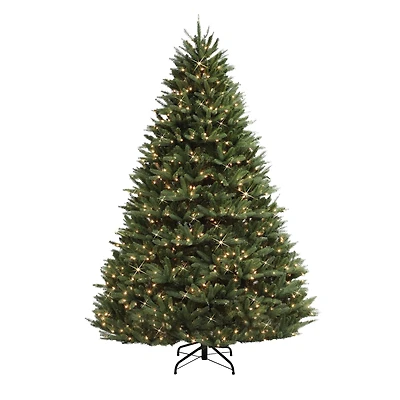 7.5ft. Pre-Lit Fraser Fir Majestic Artificial Christmas Tree, Clear LED Lights