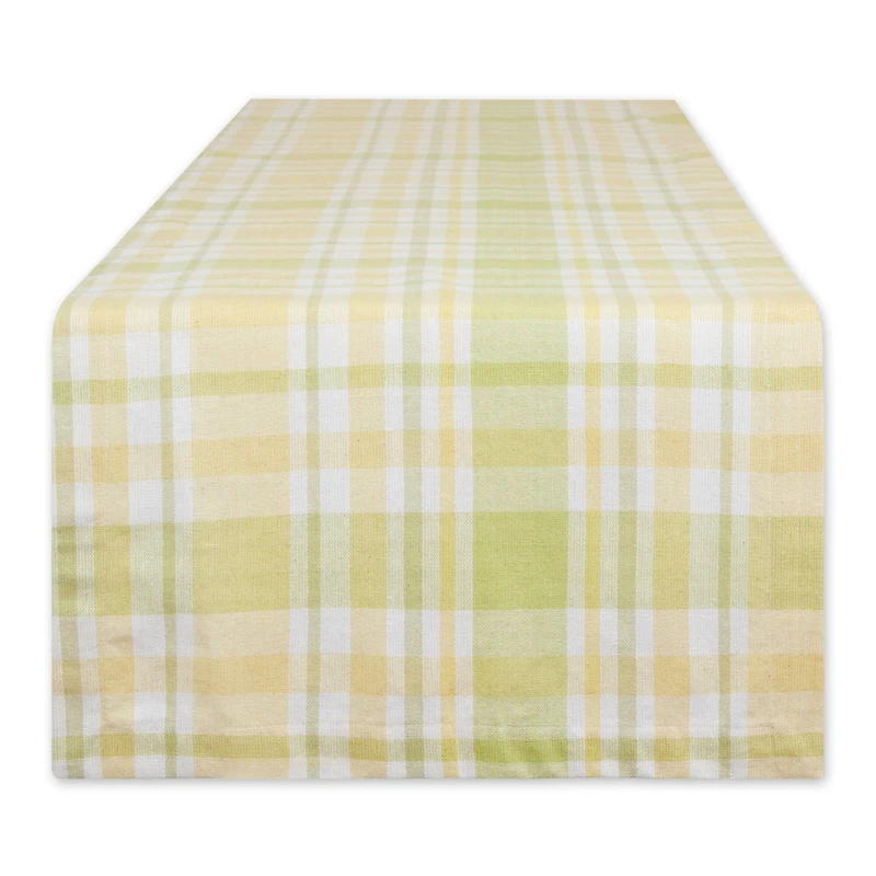 Lemon Bliss Plaid Table Runner 14" x 72"