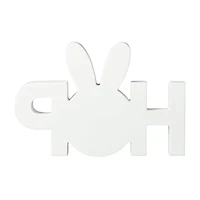 Glitzhome® 10" Easter Wooden Hop Table Décor